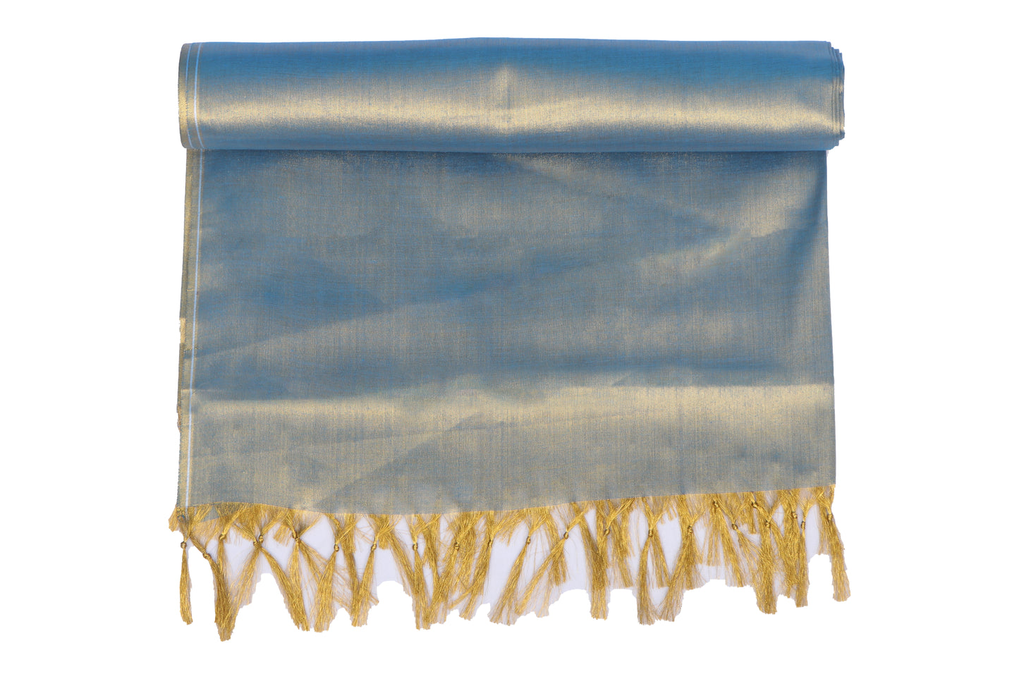 Women's Soild Silk Plain Dupatta - Gold/Light Anandha