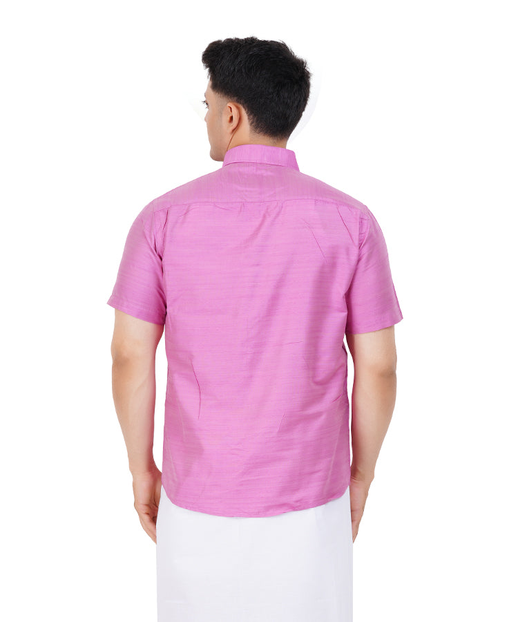 Fashily Men's Traditional Half Sleeve Shirt for Men | Ethnic Half Hand Shirts for Men Regular Fit Shirt