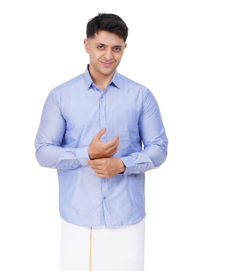 Fashily Men's Regular Fit Ethnic Shirt | Full Sleeve Ethnic Shirt for Men