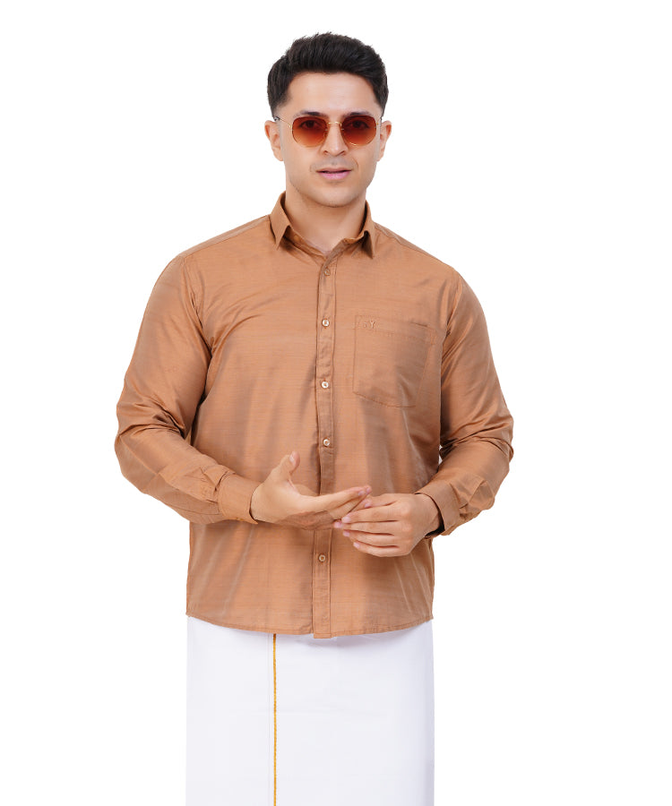 Fashily Men's Traditional Full Sleeve Shirt for Men Men Shirt | Ethnic Full Hand Shirts for Men