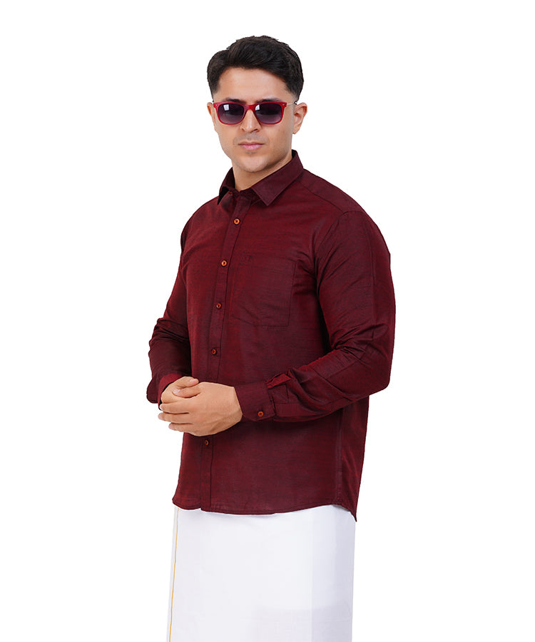 Fashily Men's Traditional Full Sleeve Shirt for Men Men Shirt | Ethnic Full Hand Shirts for Men