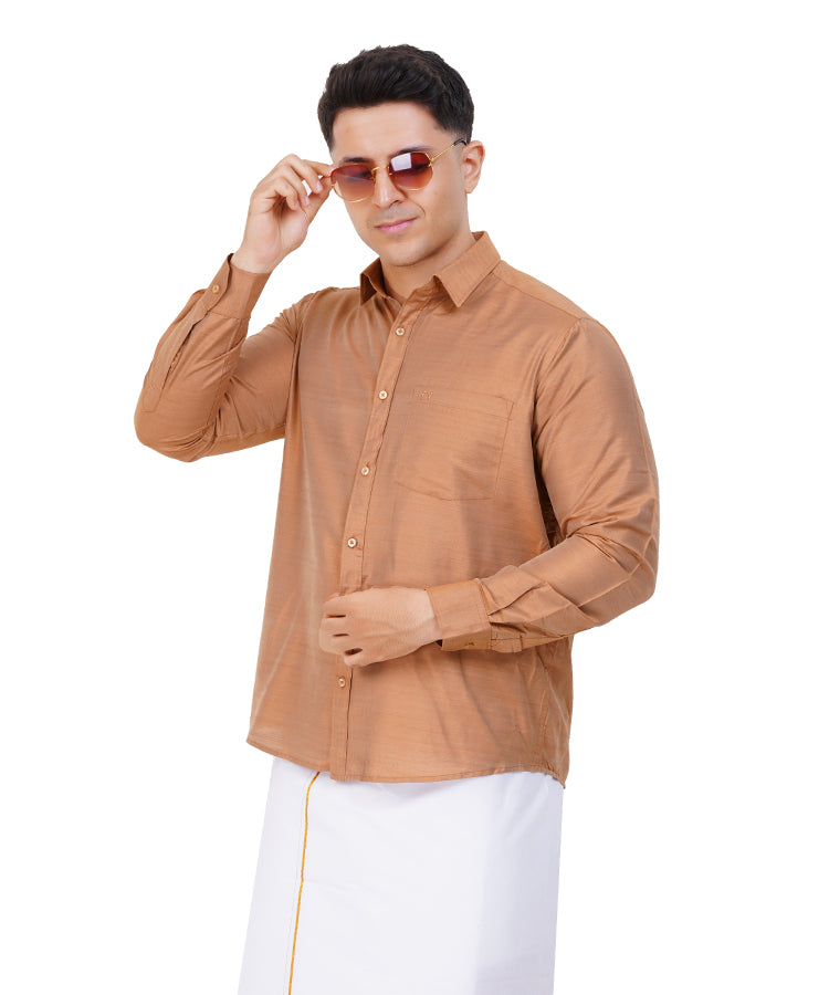 Fashily Men's Traditional Full Sleeve Shirt for Men Men Shirt | Ethnic Full Hand Shirts for Men