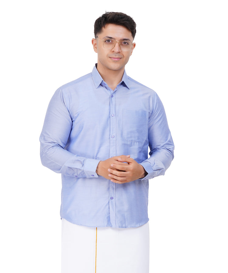 Fashily Men's Regular Fit Ethnic Shirt | Full Sleeve Ethnic Shirt for Men