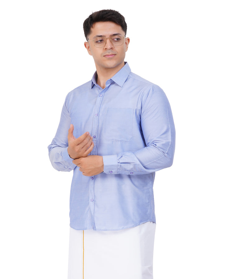 Fashily Men's Regular Fit Ethnic Shirt | Full Sleeve Ethnic Shirt for Men