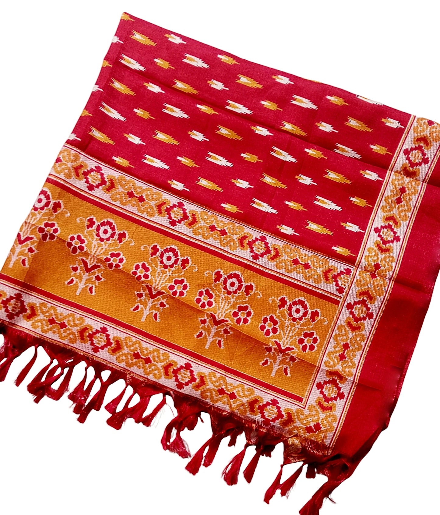 Fashily Women's Ikkat Printed Silk Blend Dupatta