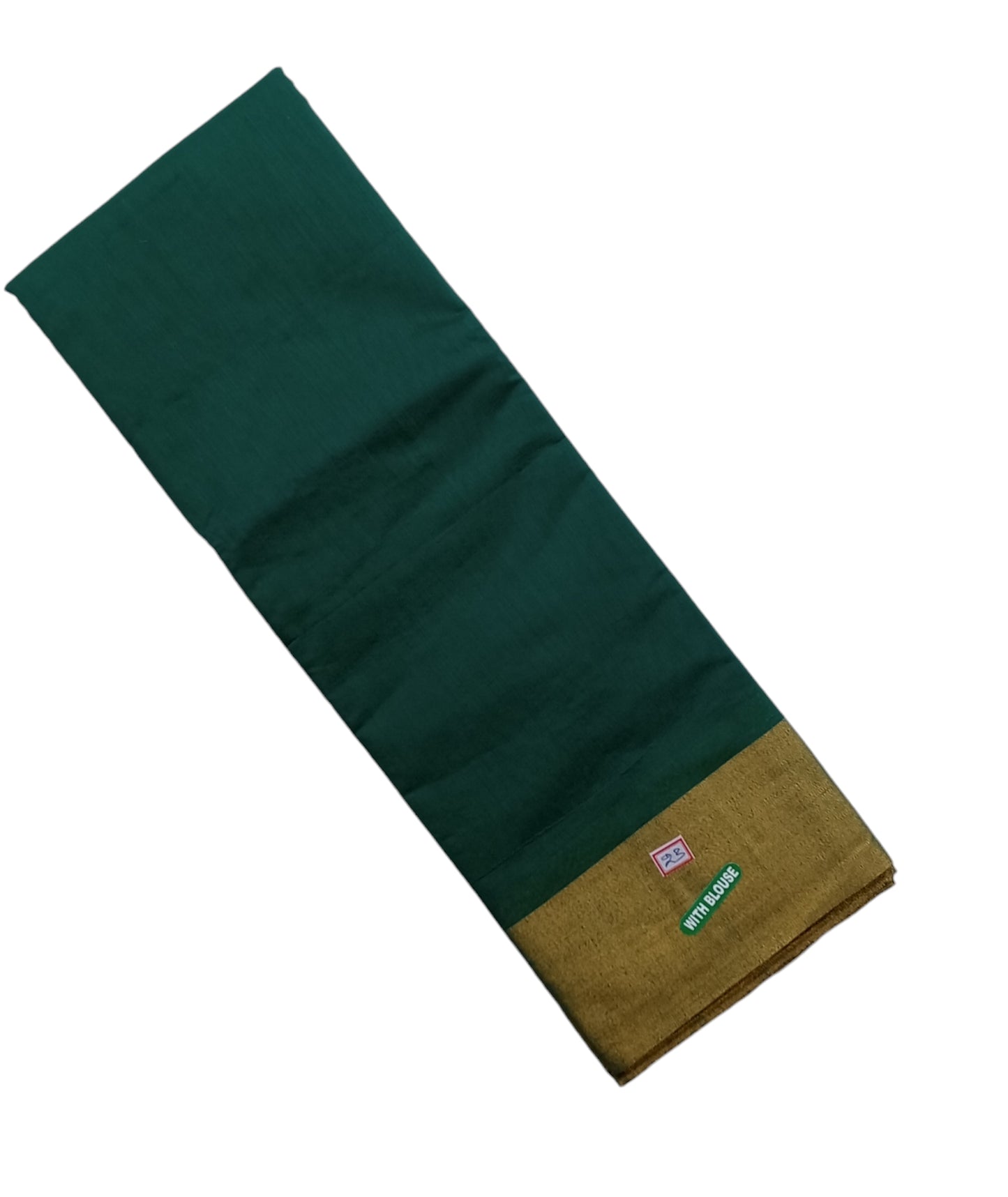 Fashily Brilliant Peacock Blue Kota Cotton Blend Saree with Running Blouse