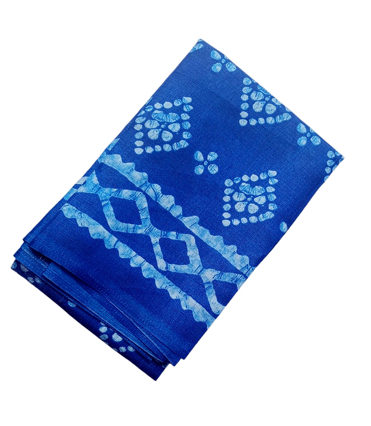 Fashily Indigo Blue Printed Art Silk Dupatta - Pattern 2