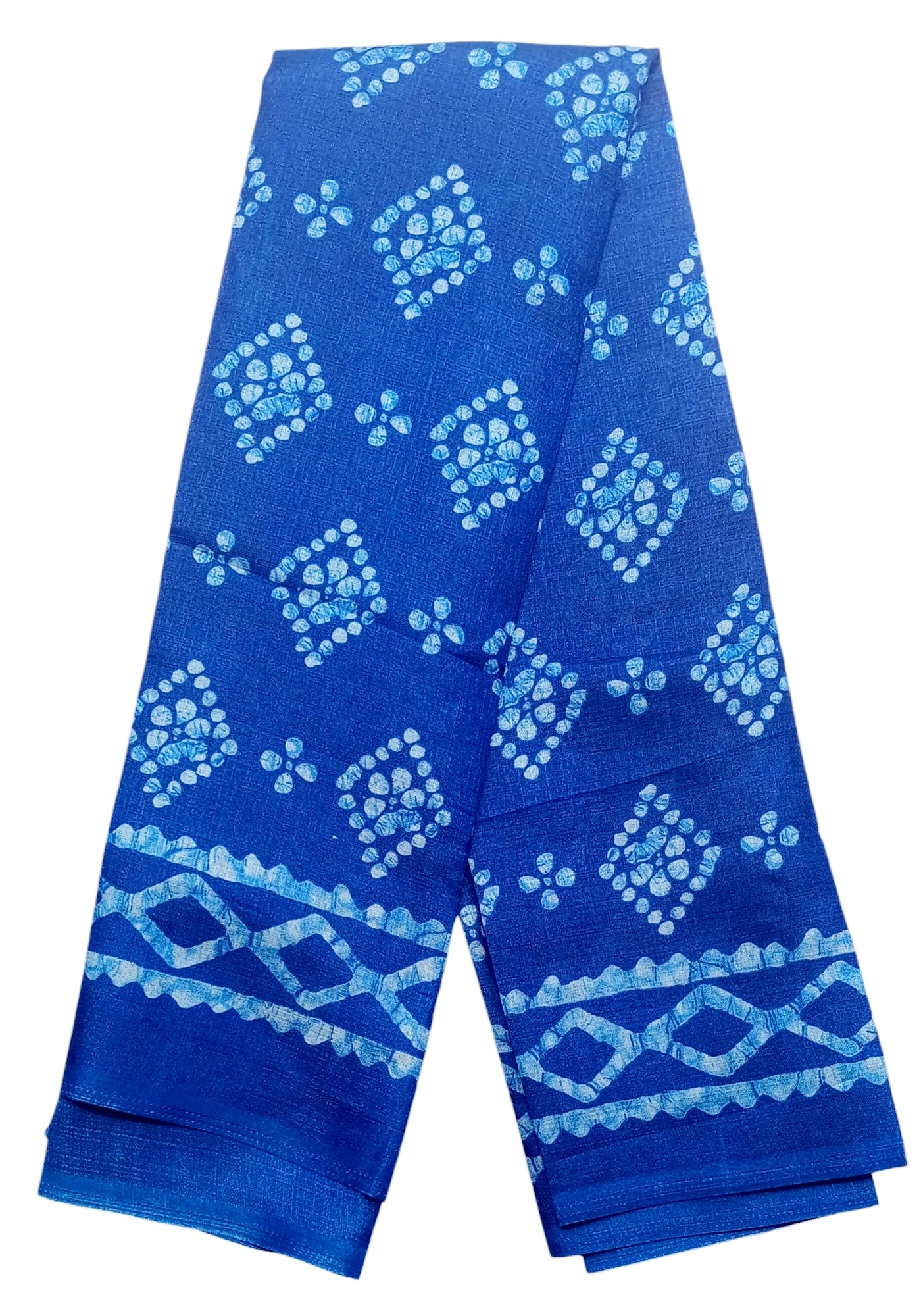Fashily Indigo Blue Printed Art Silk Dupatta - Pattern 2