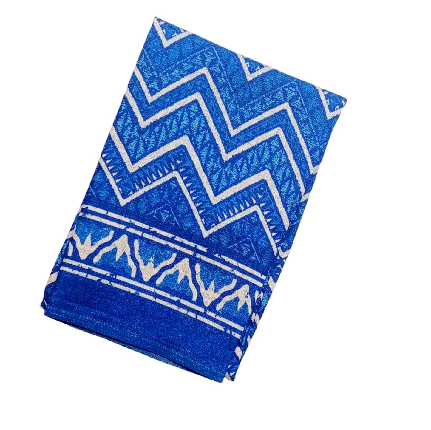 Fashily Indigo Blue Printed Art Silk Dupatta - Pattern 3