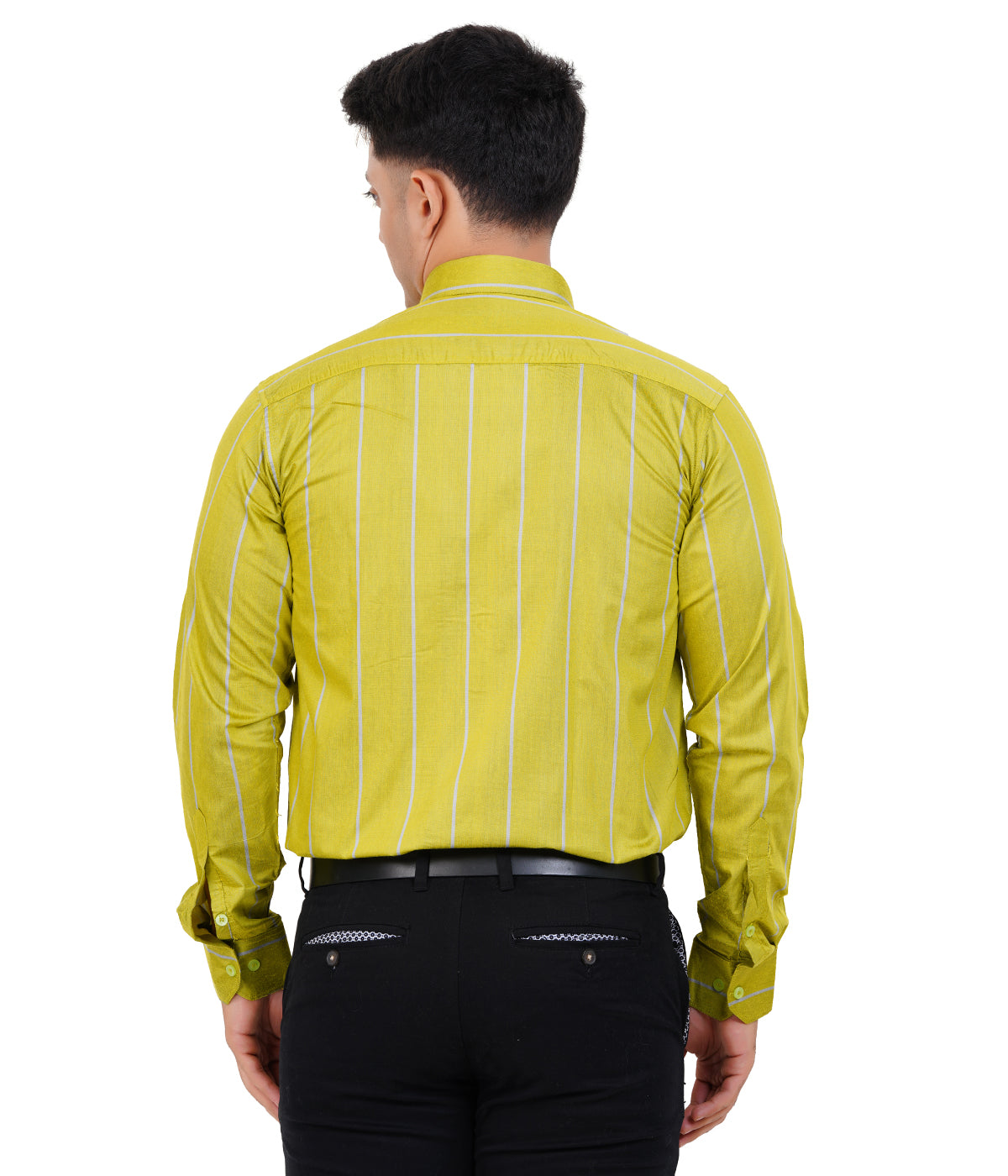 Fashily Men's Formal Shirt | Regular Fit Stripe Shirt for Men | Stripe Full Sleeve Office Wear Shirt for Men's