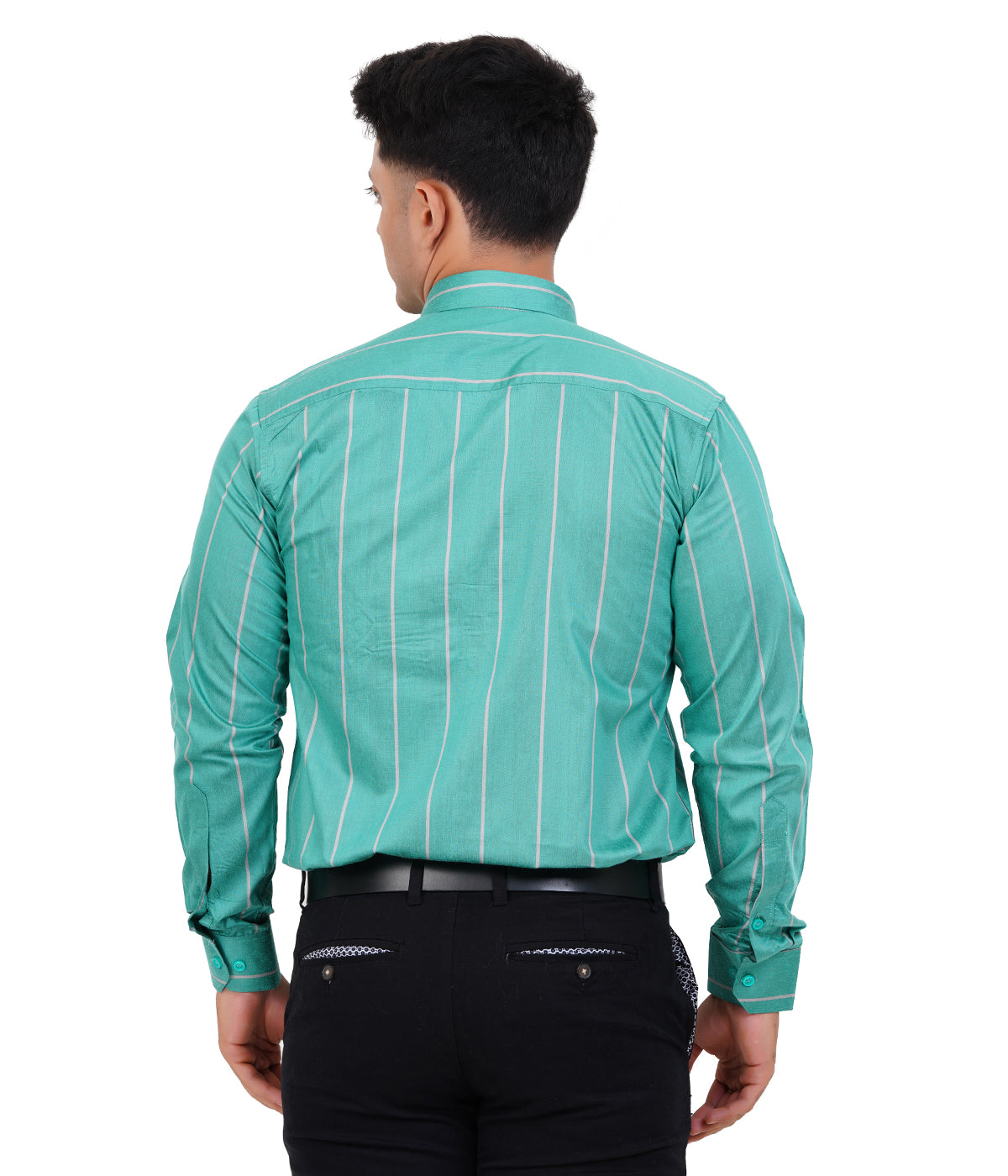 Fashily Men's Formal Shirt | Regular Fit Stripe Shirt for Men | Stripe Full Sleeve Office Wear Shirt for Men's