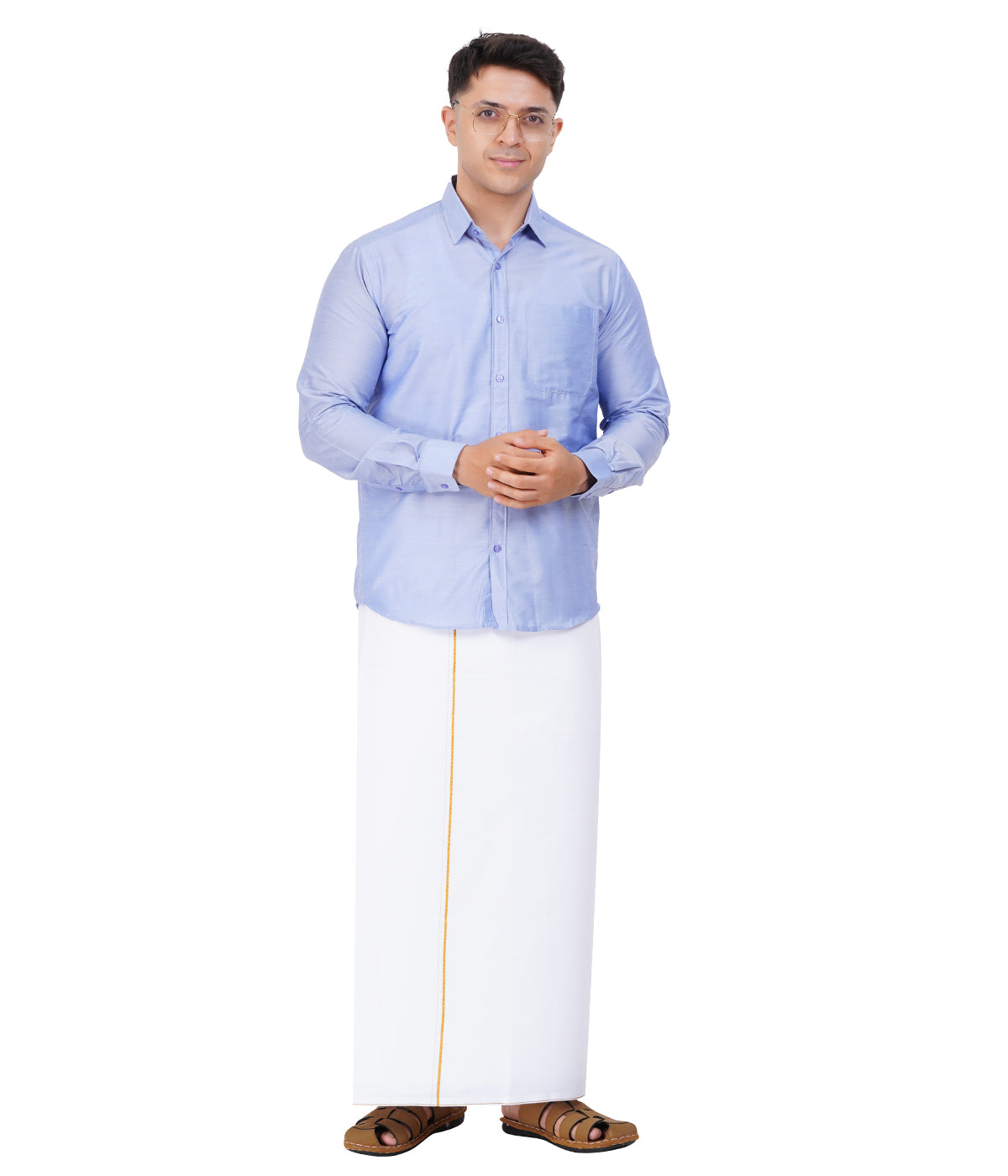 Fashily Men's Regular Fit Ethnic Shirt | Full Sleeve Ethnic Shirt for Men
