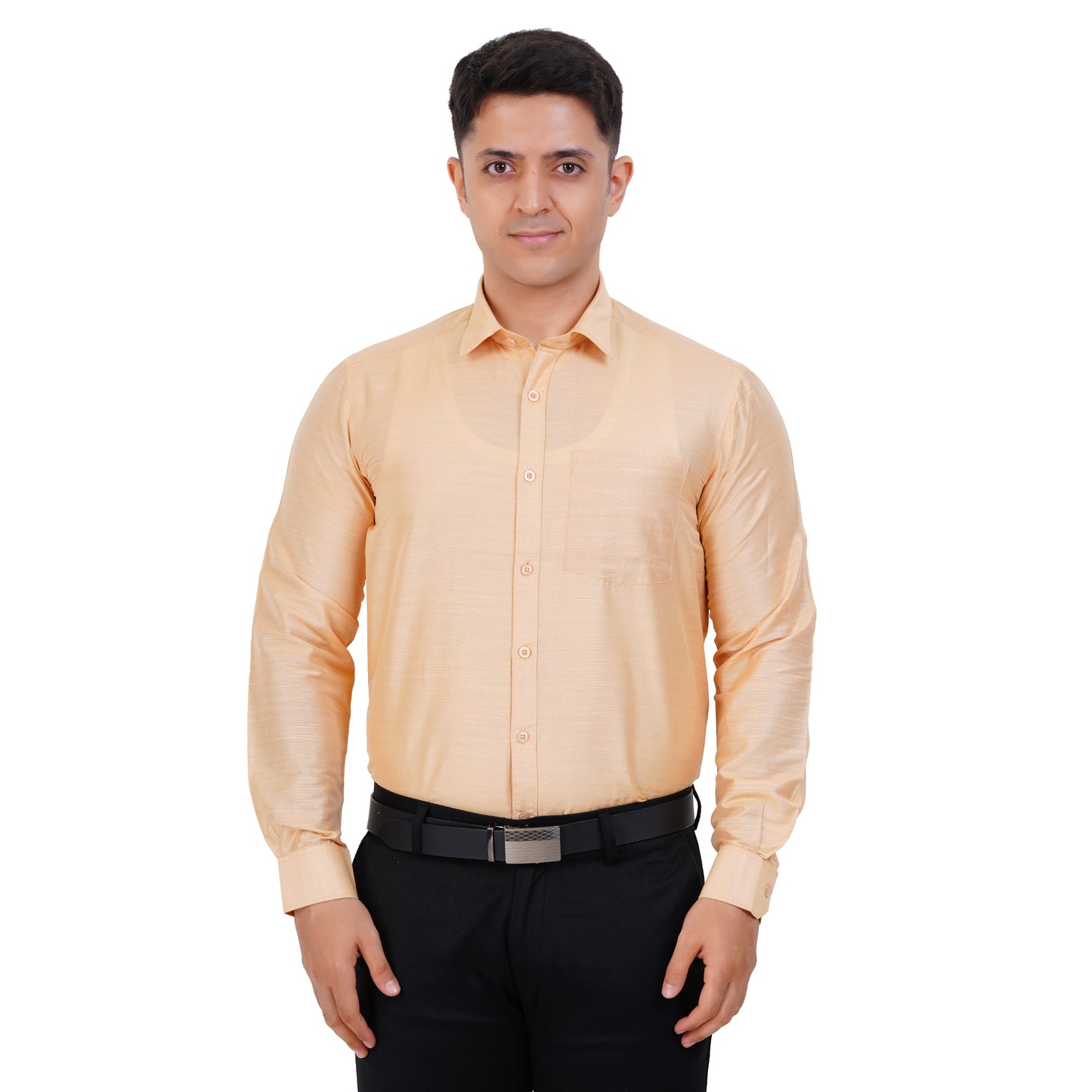 Fashily Men's Formal Shirt | Regular Fit Shirt for Men | Full Sleeve Solid Plain Office Wear Shirt for Men