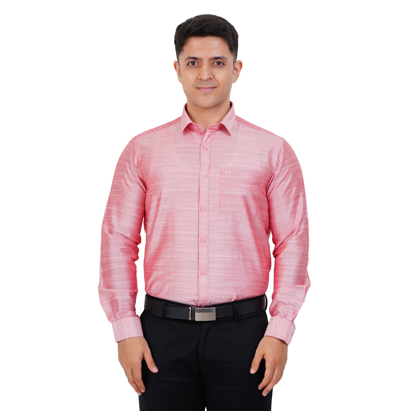 Fashily Men's Formal Shirt | Regular Fit Shirt for Men | Full Sleeve Solid Plain Office Wear Shirt for Men