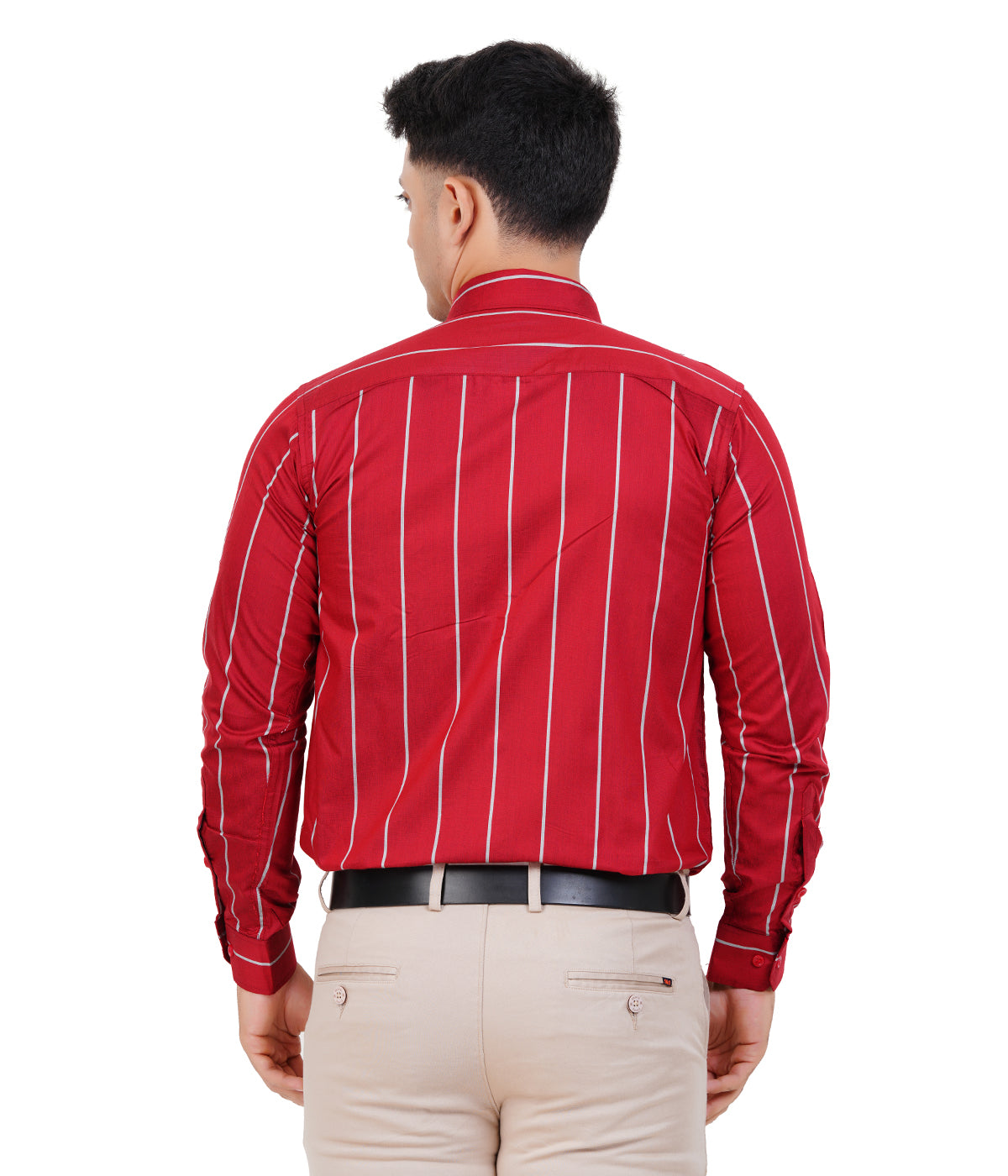 Fashily Men's Formal Shirt | Regular Fit Stripe Shirt for Men | Stripe Full Sleeve Office Wear Shirt for Men's