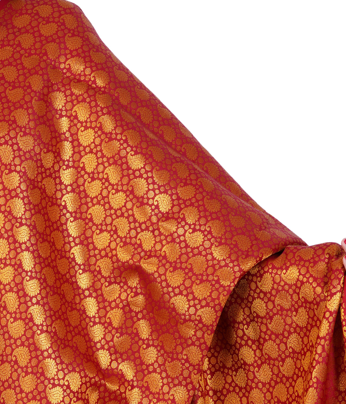 Women's Jacquard Banarasi Dupatta - Maroon Big Mango