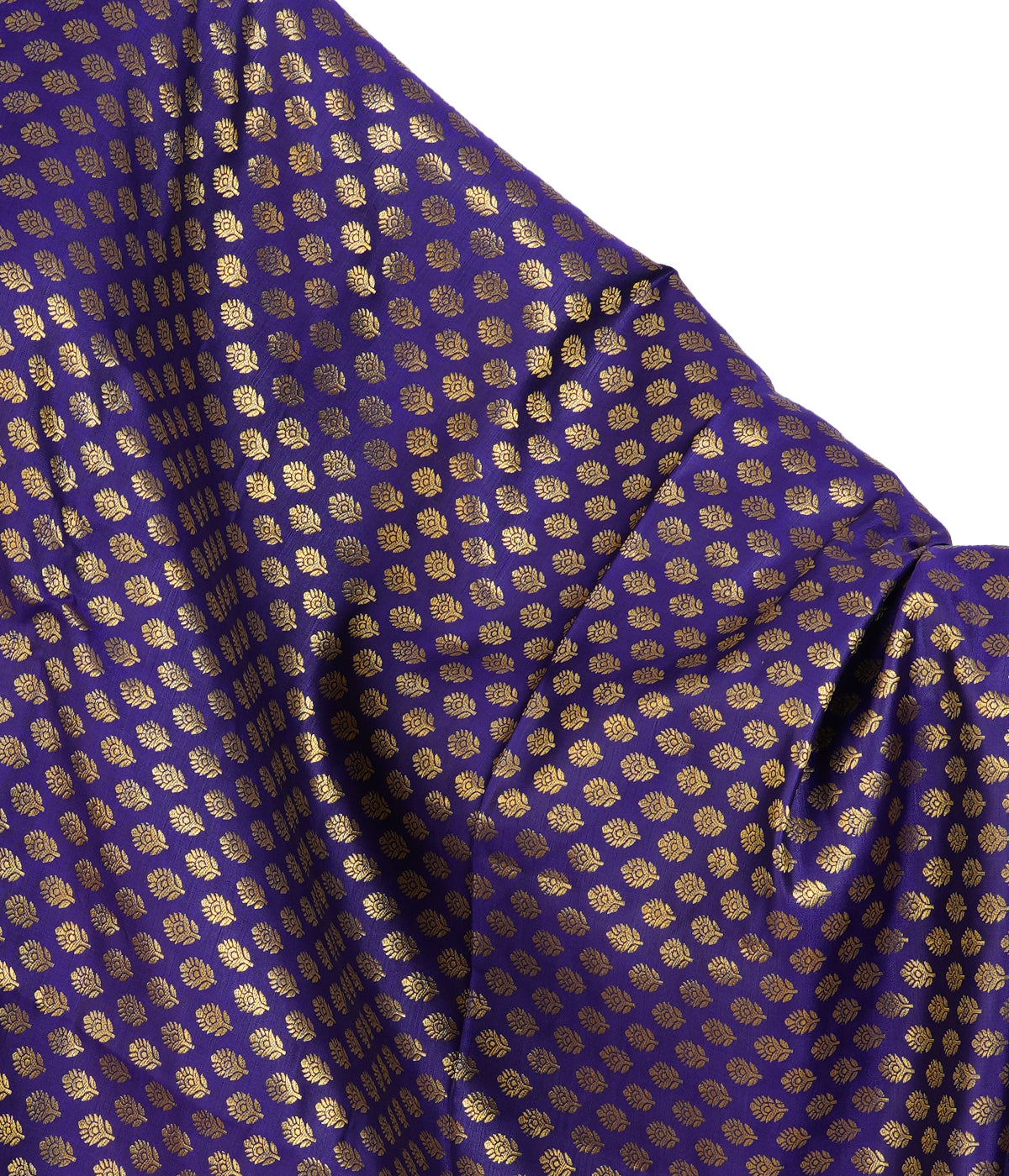Women's Jacquard Banarasi Dupatta - Blue Small Flower