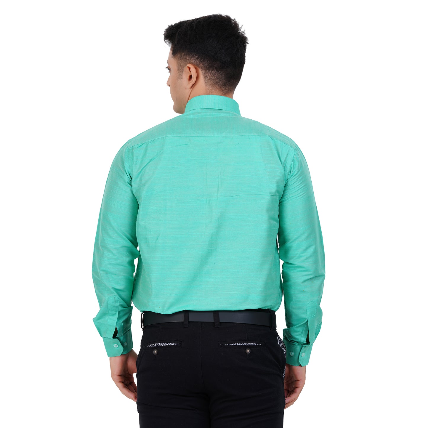 Fashily Men's Formal Shirt | Regular Fit Shirt for Men | Full Sleeve Solid Plain Office Wear Shirt for Men