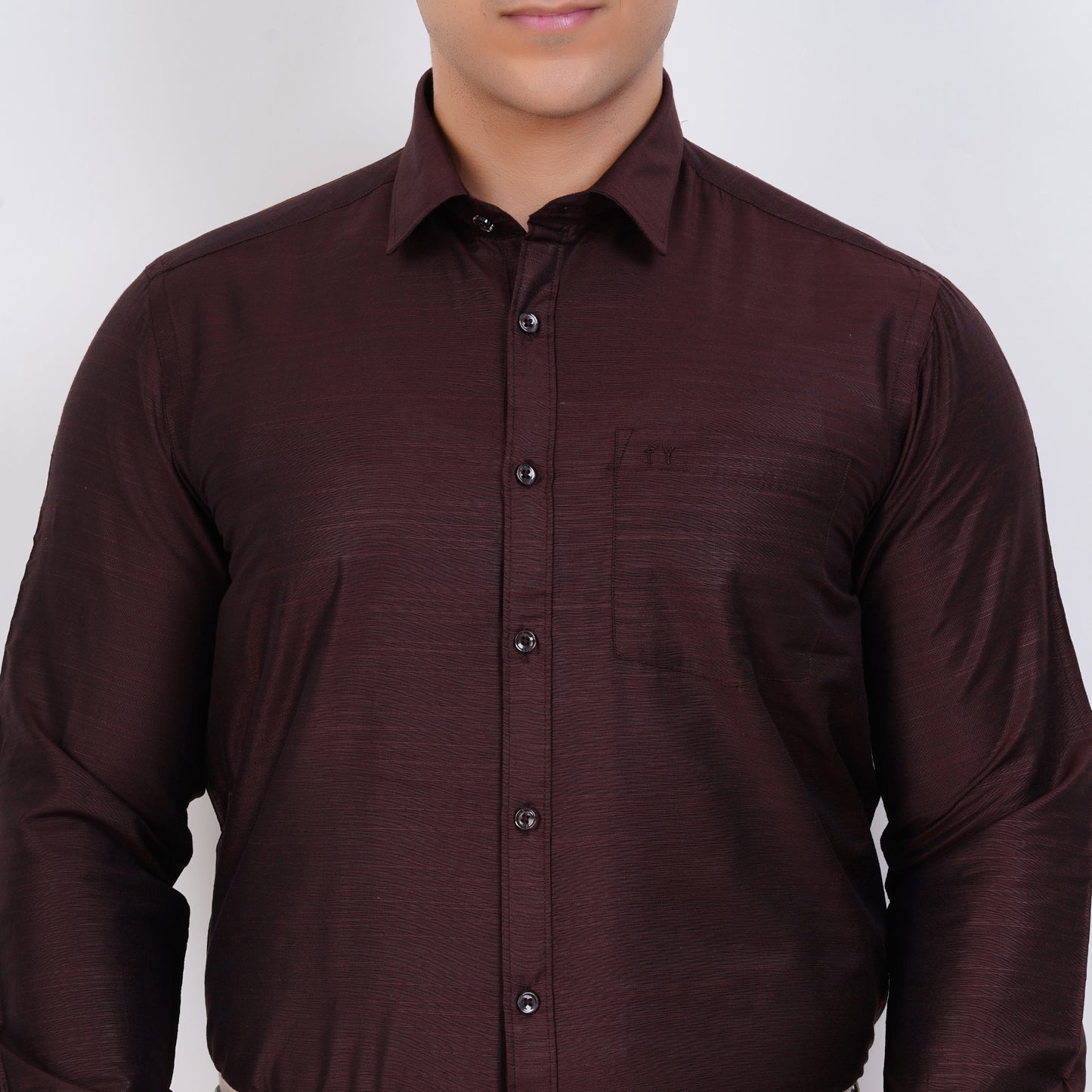 Fashily Men's Formal Shirt | Regular Fit Shirt for Men | Full Sleeve Solid Plain Office Wear Shirt for Men