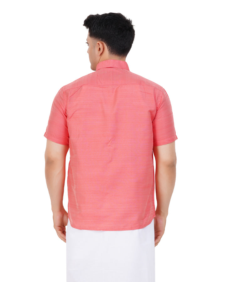 Fashily Men's Traditional Half Sleeve Shirt for Men | Ethnic Half Hand Shirts for Men Regular Fit Shirt