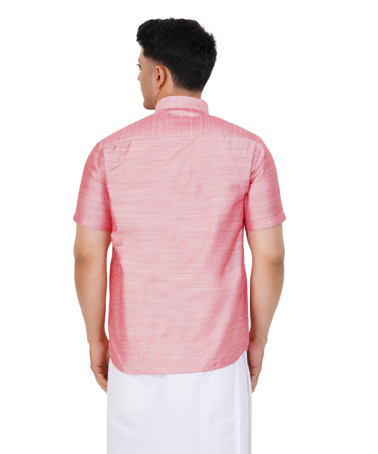 Fashily Men's Traditional Half Sleeve Shirt for Men | Ethnic Half Hand Shirts for Men Regular Fit Shirt