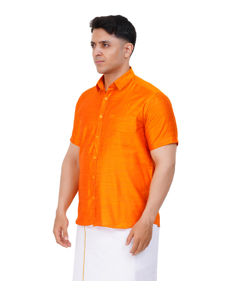 Fashily Men's Traditional Half Sleeve Shirt for Men | Ethnic Half Hand Shirts for Men Regular Fit Shirt