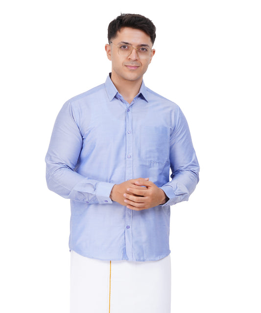 Fashily Men's Regular Fit Ethnic Shirt | Full Sleeve Ethnic Shirt for Men