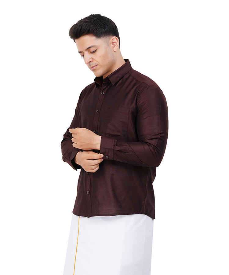 Fashily Men's Traditional Full Sleeve Shirt for Men Men Shirt | Ethnic Full Hand Shirts for Men