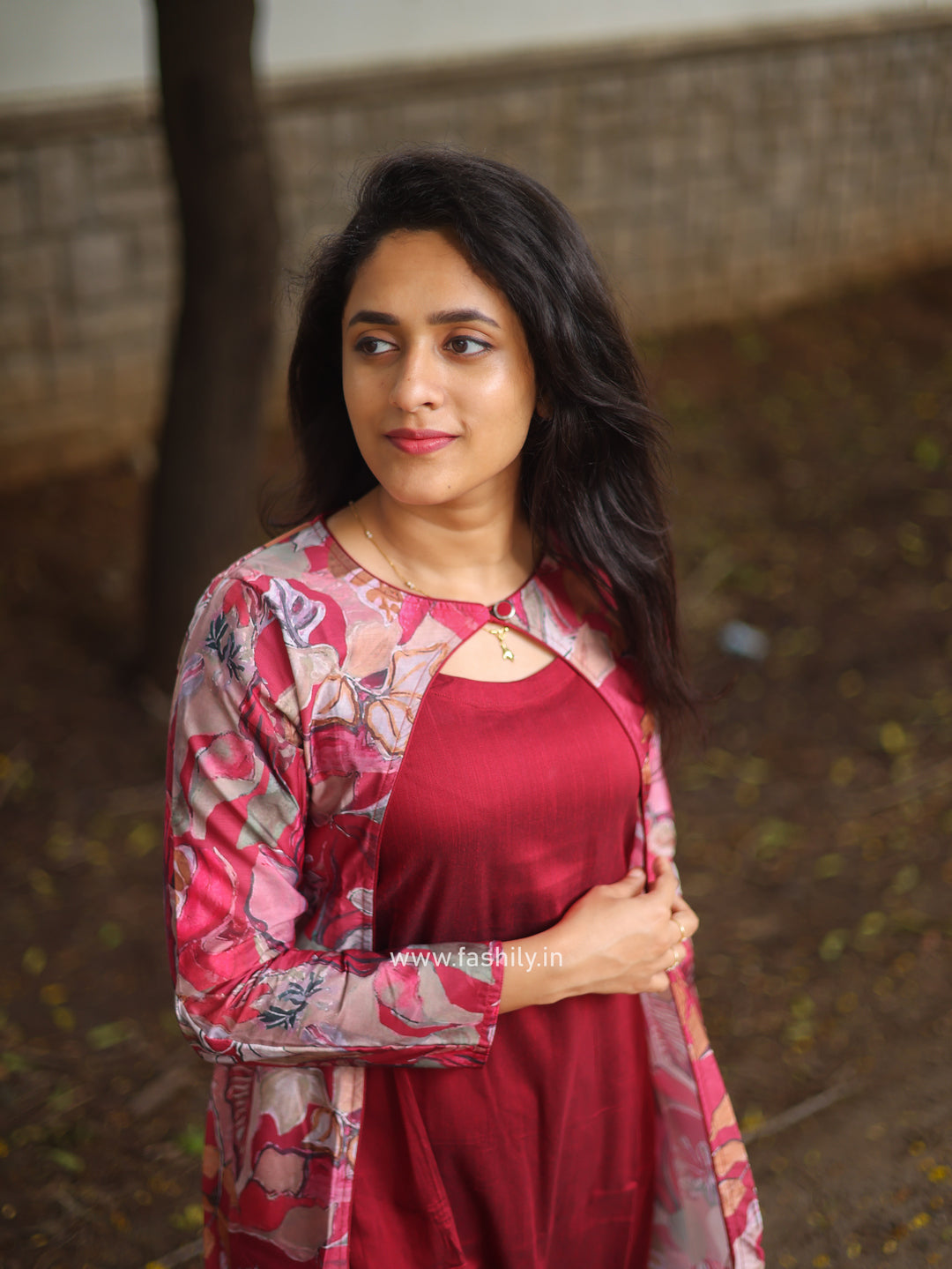 Slub Silk Kurtis Fashily