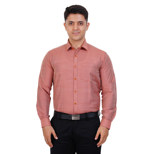 Fashily Men's Formal Shirt | Regular Fit Shirt for Men | Full Sleeve Solid Plain Office Wear Shirt for Men