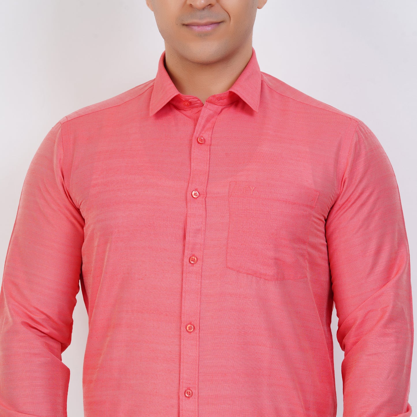 Fashily Men's Formal Shirt | Regular Fit Shirt for Men | Full Sleeve Solid Plain Office Wear Shirt for Men
