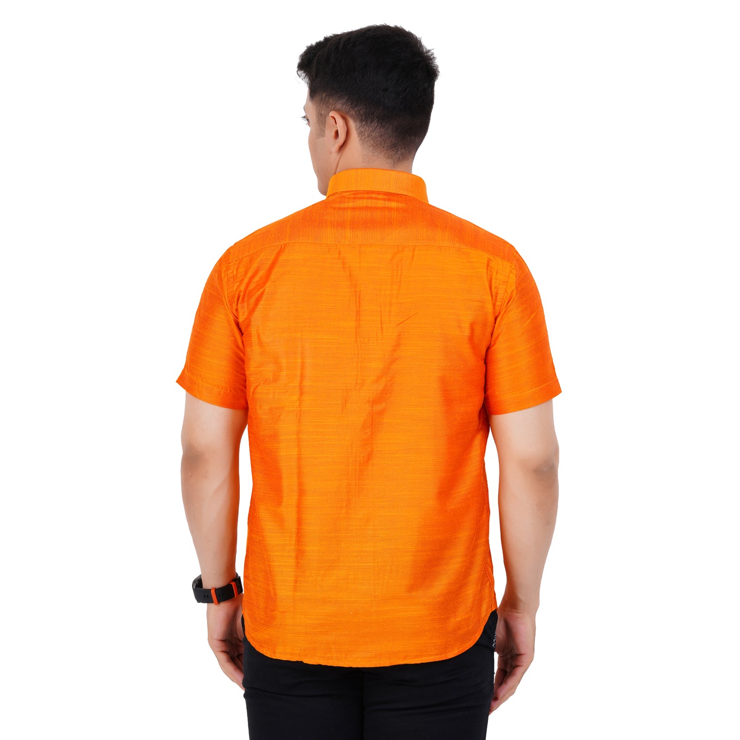 Fashily Men's Formal Shirt | Regular Fit Shirt for Men | Half Sleeve Solid Plain Office Wear Shirt for Man
