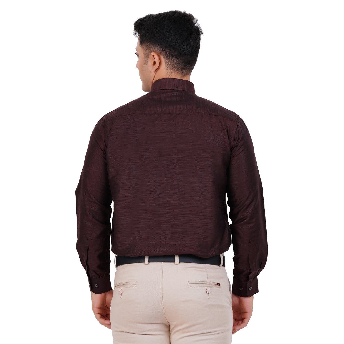 Fashily Men's Formal Shirt | Regular Fit Shirt for Men | Full Sleeve Solid Plain Office Wear Shirt for Men