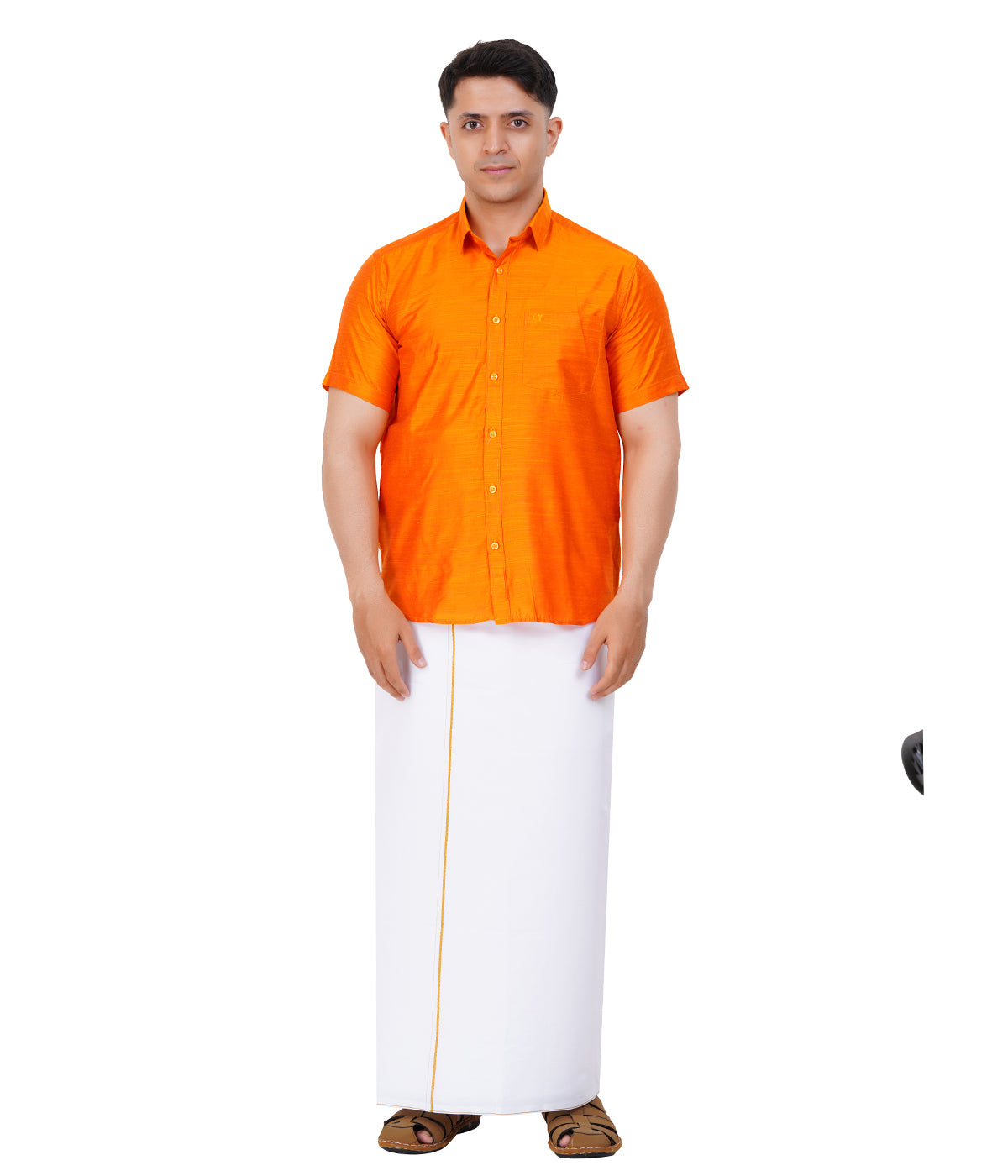 Fashily Men's Traditional Half Sleeve Shirt for Men | Ethnic Half Hand Shirts for Men Regular Fit Shirt