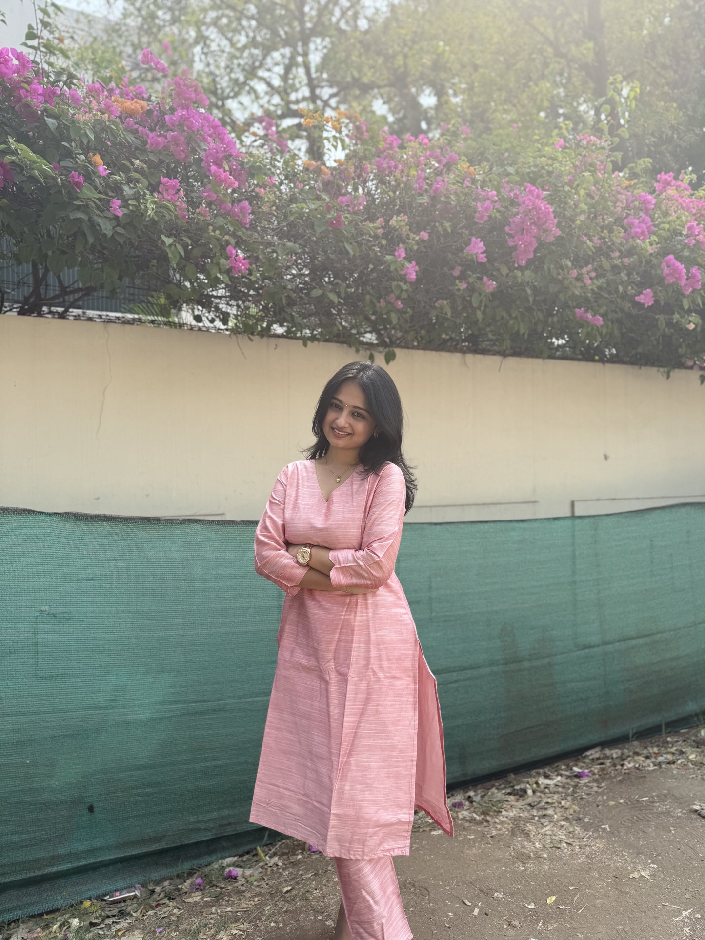 Raw Silk Co-ord Set Plain