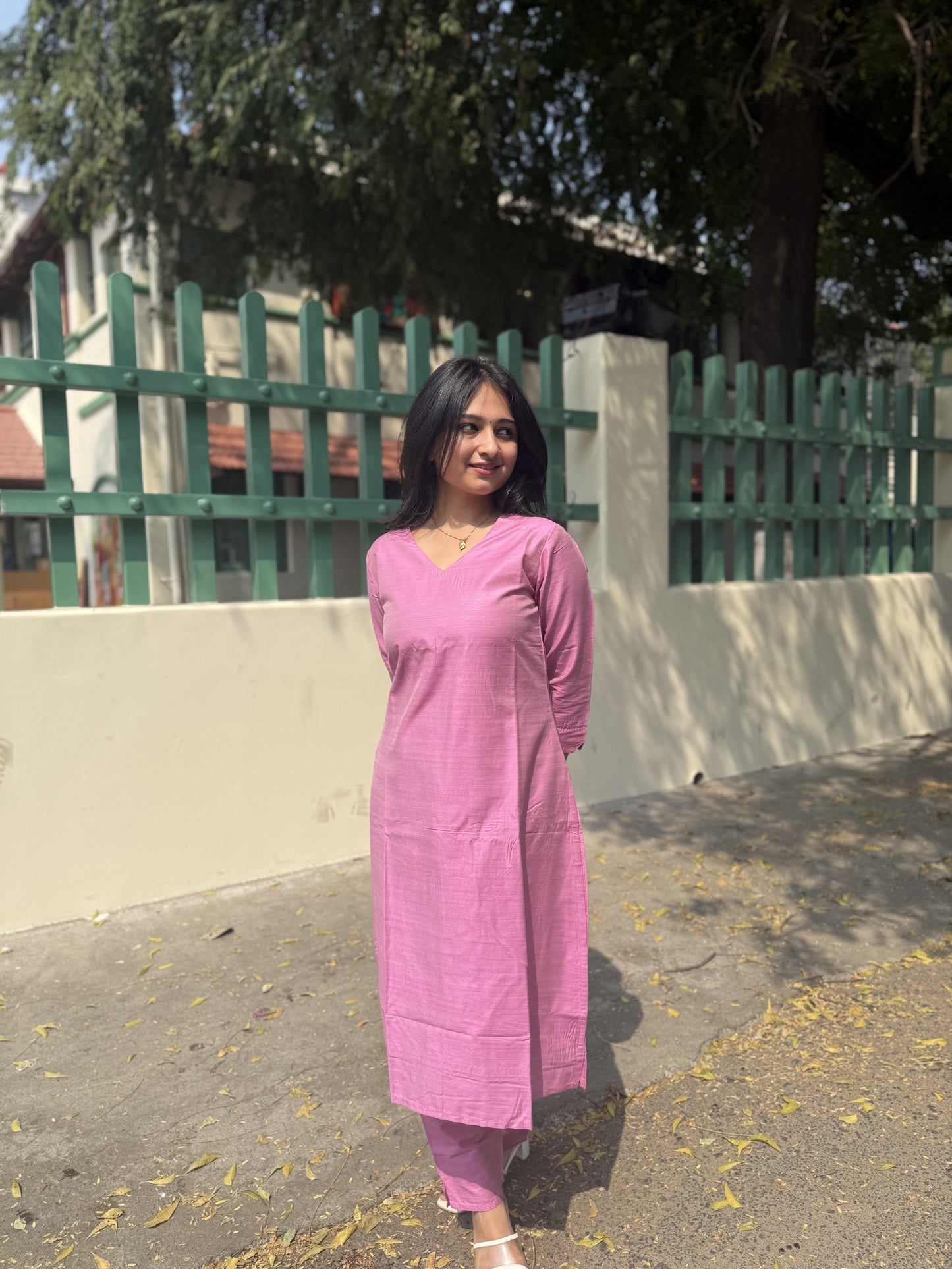 Raw Silk Co-ord Set Plain