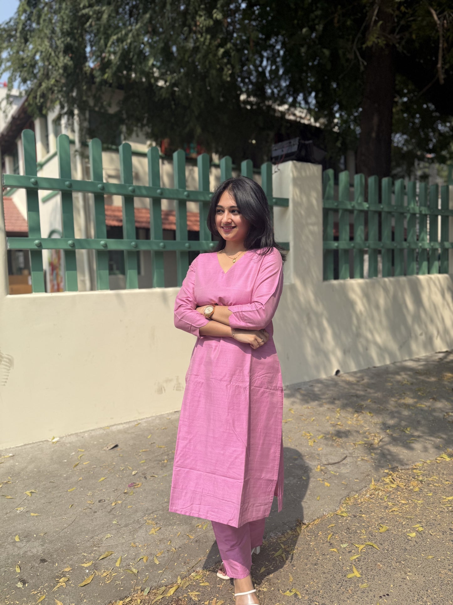 Raw Silk Co-ord Set Plain